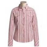 Stetson Textured Stroke  Shirt - Snpa Front, Long Sleege (for Women)
