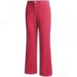 Stretch Corduroy Pants - Flat Front (for Women)
