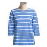 Striped Cotton Shirt - ?? Sleev (for Women)