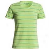 Striped Pique Shirt - Short Sleeve (for Women)
