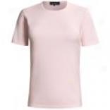 Sunspel Ribbed Egyltian Cotton Crew T-shirt - Lightweight, Short Sleeve (for Women)