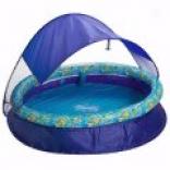 Swimways Spring Pool With Awning - 100 Gallon
