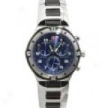 Swiss Military Watches Railroad Chronograph Watch Through  Blue Dial (for Men)