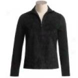Tehama Quilted Suede-fromt Sweater - Zip Front (for Women)