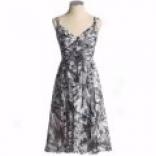 Teri Jon Silk Floral Print Dress - Sleeveless  (for Women)