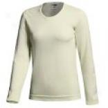 Terramar Long Underwear Shirt -woolskins Long Sleeve (for Women)