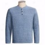 Three-button Thermal Stitch Sweater (for Men)