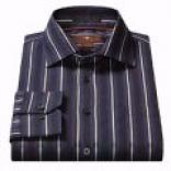 Toscano Striped Sport Shirt - Long Sleeve (for Men)