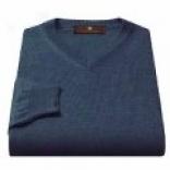 Toscano V-neck Sweater - Merino Wool (Because of Men)