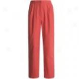 Travelsmith Pleated Tummy-panel Pants (for Women)