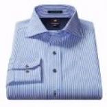Victorinox Dobby Stripe Sport Shirt - Yarn-dyed Windowpane, Long Sleeve (In quest of Men)