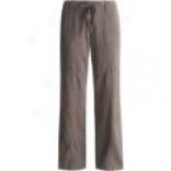 Weekendz Off Linen Pants - Wide Leg (for Women)