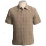 Weekendz Off Placket Trim Shirt - Deficient Sleeve (for Men)