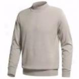 Weekendz Off Silk Pullover Sweater - Mock Turtleneck  (for Men)