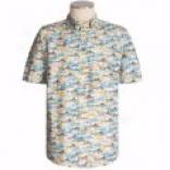 Woolrich Essex Printed Shirt - Sgort Slreve (for Men)