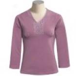 Woolrich Somers Lace-trimmed Shir - Long Sleeve (for Women)