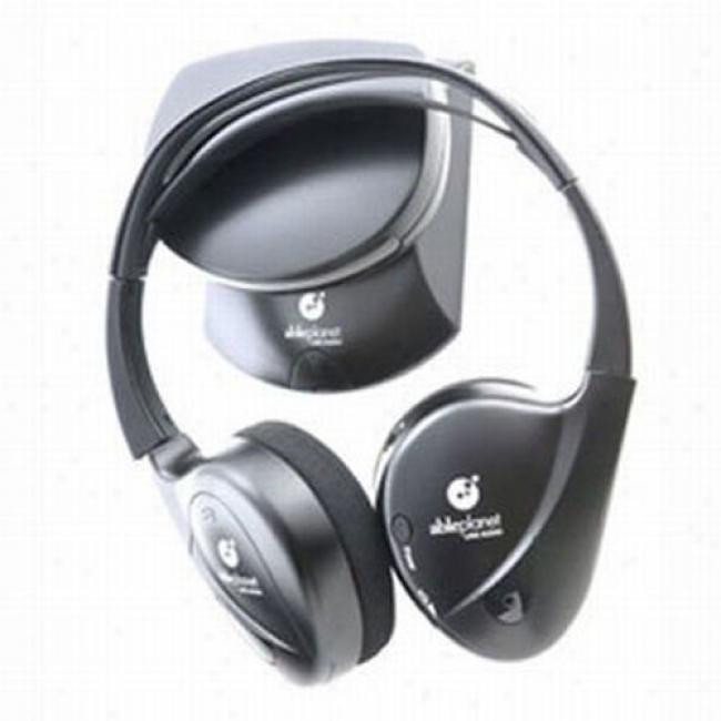 Able Planet Souund Clarity Infrared Wireless Headphones With Single Source Transmitter