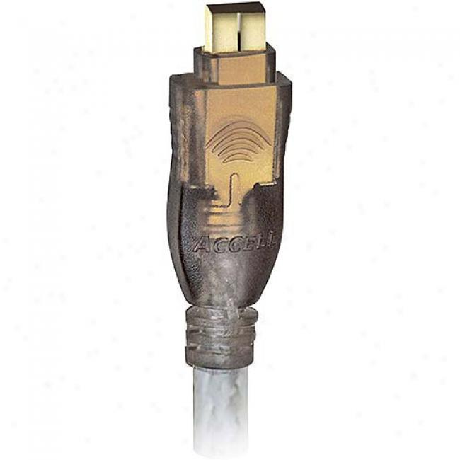 Accell Firewire Gold Series Cable (4-pin/4-pin) 6'