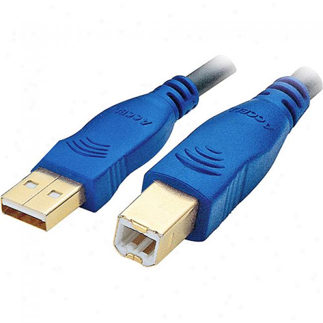 Accell Gold Series Usb 2.0 A/b Cable 6 Foot