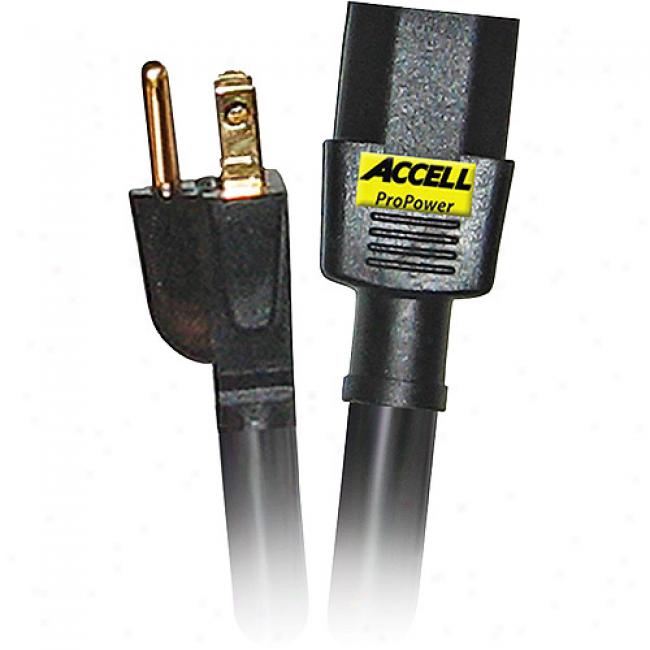 Accell Propower Detachable Iec Power Cord, 8 Inches