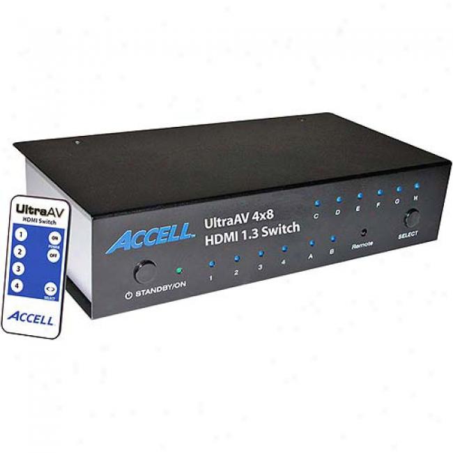 Accell Ultraav 4 X 8 Hdmi 1.3 Switch & Distribution Amplifier