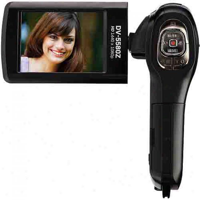 Agfaphoto Dv-5580z Black Flash Memory Digital Video Camera Hd 1080p