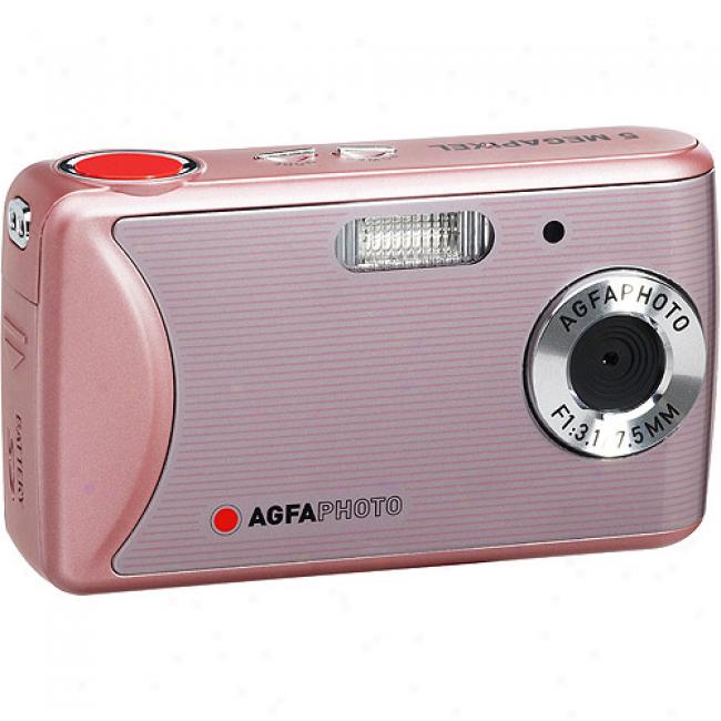 Agfaphoto Sensor Dc-510x Pink8 Mp Digital Camera & 2.4