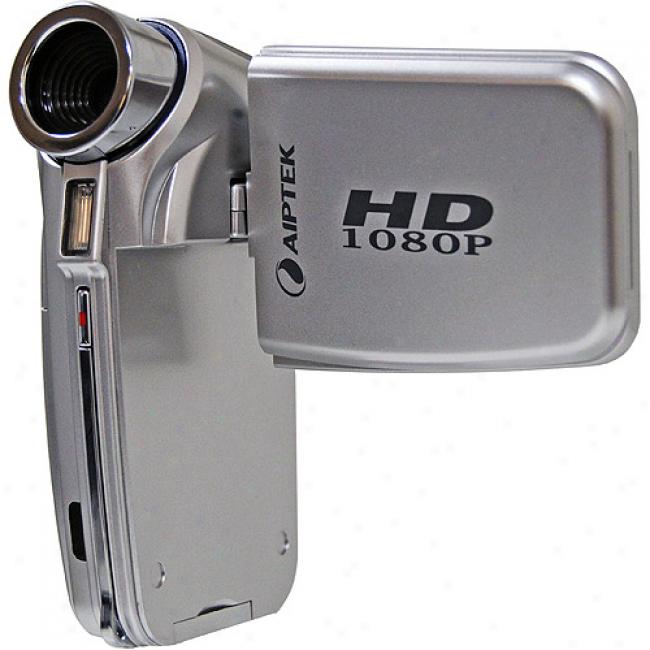 Aiptek A-hd+ Silver Flash Memory Camcorder High Definition 1080p