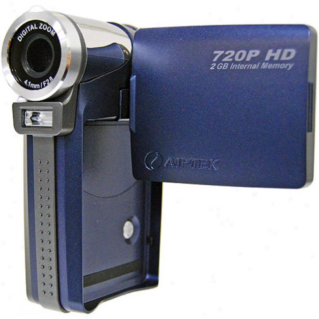 Aiptek Hi-speed Hd Silver Flash Memory Camcorder High Definition 720p