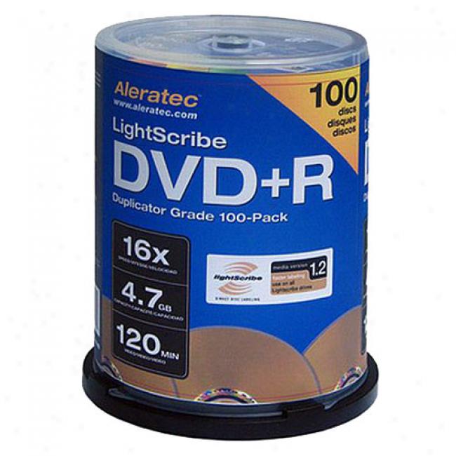 Aleratec Dvd+r Lightscribe Discs, 100-pack