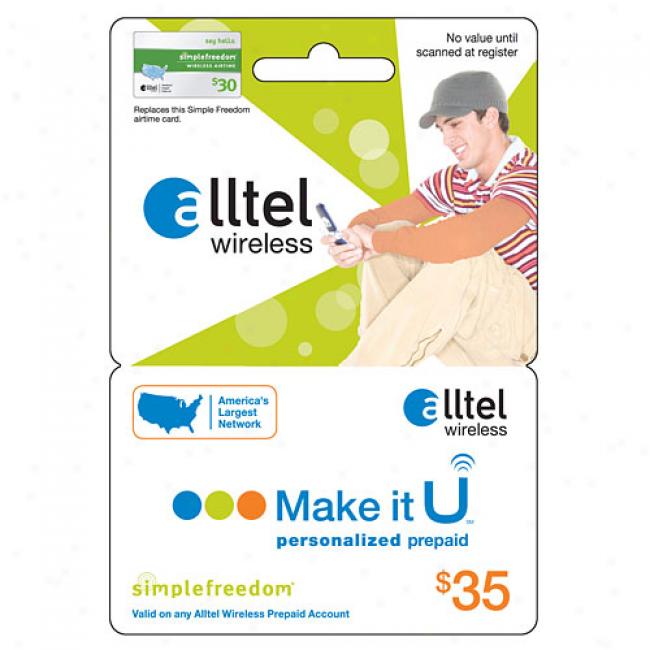 Alltel $35 U Prepaid Wireless Refill Card