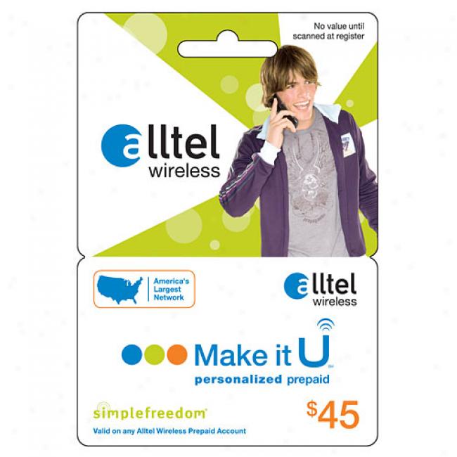 Alltle $45 U Prepaid Wireless Refill Card