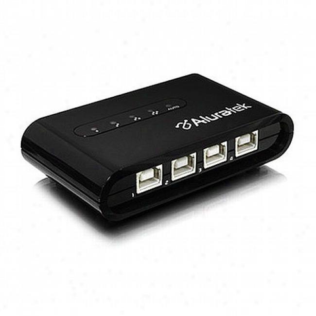 Aluratei 4-port Automatic Sharing Switch, Usb