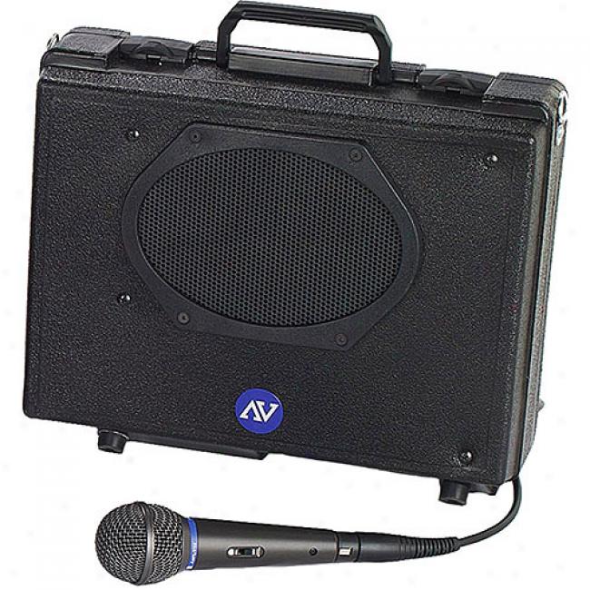 Amplivox Portable Buddy Public Address System - With Wired Mic