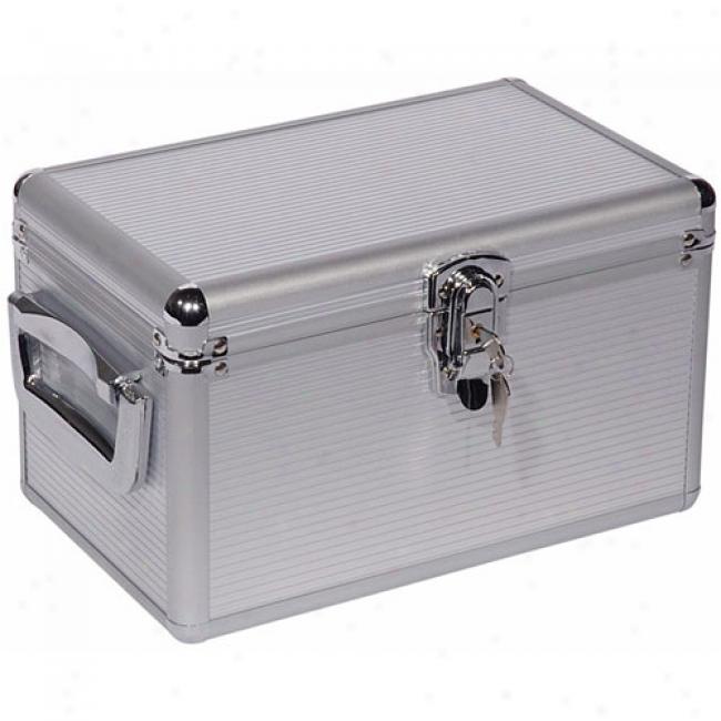 Atlantic Executive 200-cd Vehemently Case With Hanging Sleeves, Silver