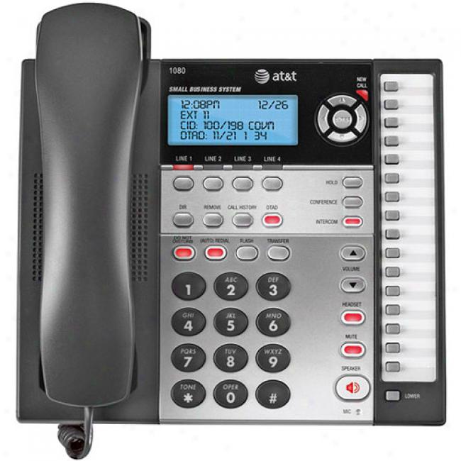 At&t 1080 Four-line Speakerphone W/ Caller Id Capability & Digital Answerer