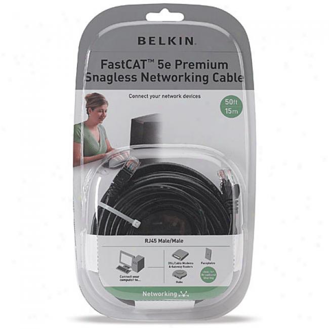 Belkin 50-foot Fastcat5e Ethernet Cable