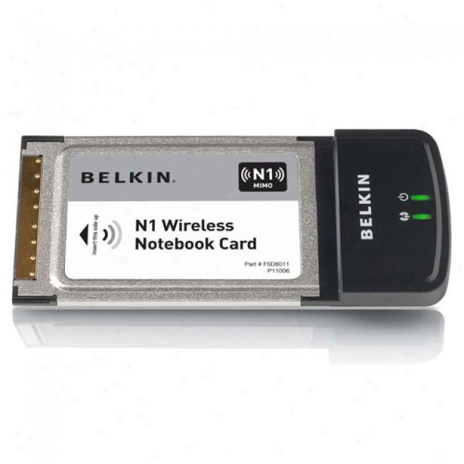 Belkin F5d8011 Wireless-n N1 P-ccard Notebook Adapter