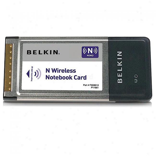 Belkin F5d8013 Wireleds-n Pc-card Notebook Adapter