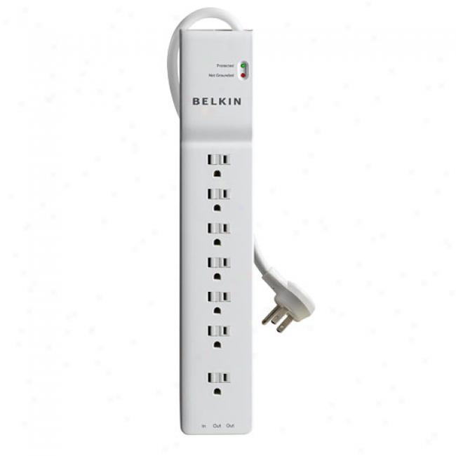 Belkin Home/office Series 7-outlet Surge Protector With 6' Cord