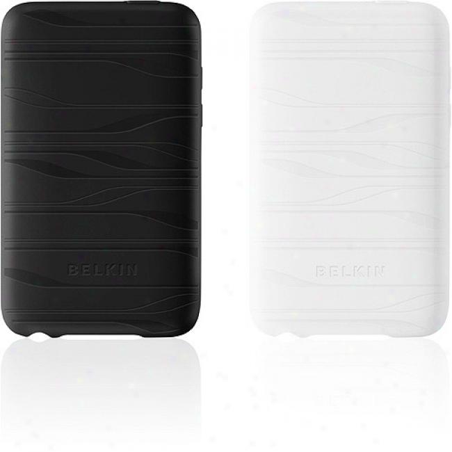 Belkin Ipod Touch 2nd Generation Silicone Sleeve 2-pack, Black/white