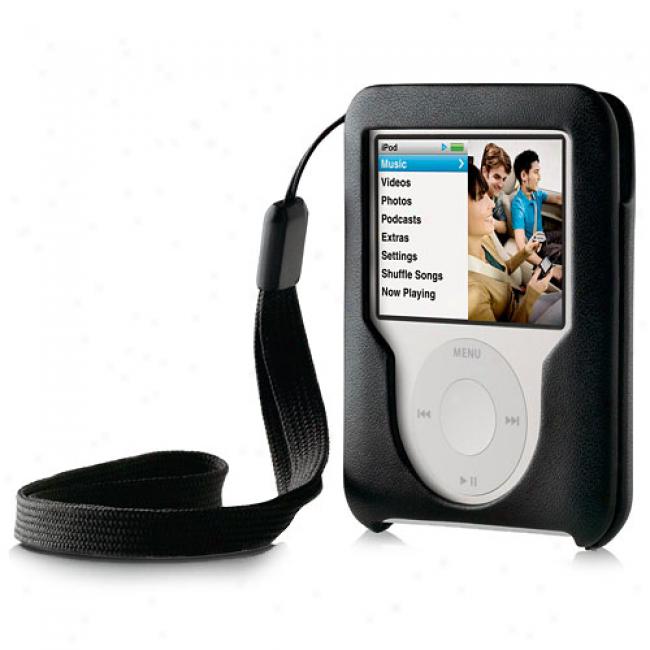 Belkin Leather Laminate Case For Ipod Nano 3g, Black