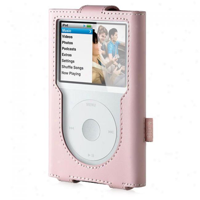 Belkin Leather Sle3ve For Ipod Classic, Cameo Pink
