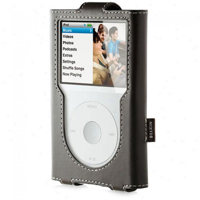 Belkin Leather Sleeve For Ipod Classic, Chocolate
