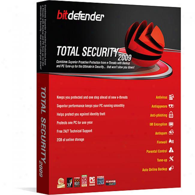 Bitdefender Total Security 2009 1 Yr / 1 Pc