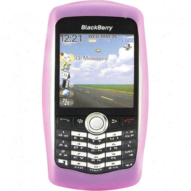 Blackberry Rubber Skin Case For Blackberry 8120 - Pink