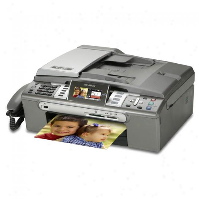 Brother - Color Flatbed Inkjet Multi-function Center With Networking, Mfc-685cw