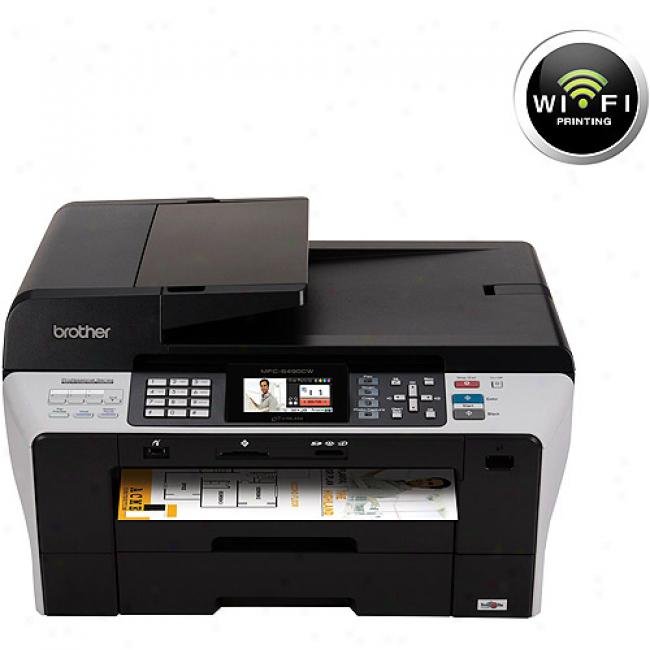 Brother Mfc6490cq Professional Succession All-in-one Printer, Copier, Scanner And Fax With Wireless B/g Networking