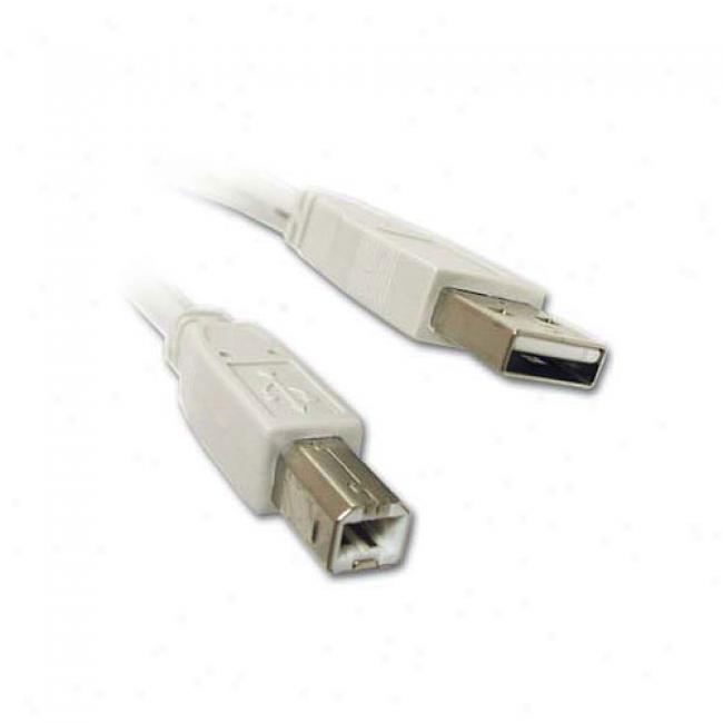 Cables To Go 16' Usb 2.0 A/b Cable, White