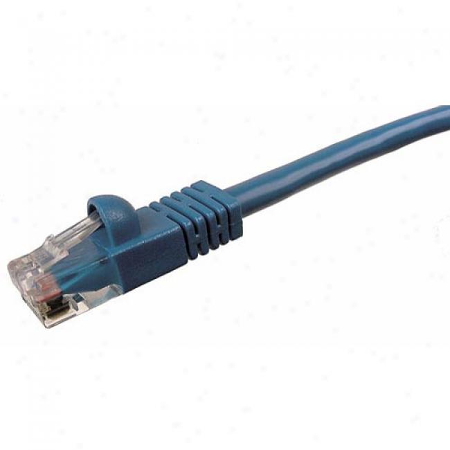 Cabless Unlimited - 14' Snagless Molded Boot Cat6 Patch Cable, Blue